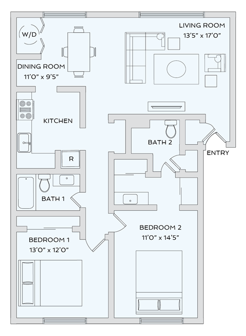 Lake Castleton Apartment Homes | Indianapolis, IN | Floor Plans